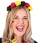 Preview: Deutschland Blumen-Haarreif in Schwarz-Rot-Gold für Fußball Fans