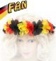 Preview: Deutschland Blumenkranz in Schwarz-Rot-Gold für Fußball Fans