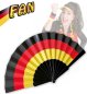 Preview: Deutschland Fächer in Schwarz-Rot-Gold für Fußballfans und Fanpartys