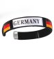 Preview: Deutschland Fan Armband mit Germany-Aufdruck in Schwarz-Rot-Gold