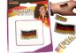 Preview: Deutschland Glimmer Tattoo in Schwarz-Rot-Gold für Fußballfans und Fanpartys