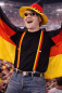 Preview: Deutschland Hosenträger in Schwarz-Rot-Gold für Fußballfans