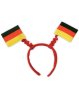 Preview: Deutschland Haarreif mit beweglichen Fahnen in Schwarz-Rot-Gold