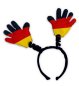 Preview: Deutschland Haarreif mit beweglichen Wabbles-Händen in Schwarz-Rot-Gold