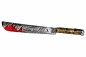 Preview: Blutige Halloween-Machete 74 cm – Horror-Kostümzubehör mit Symbolen