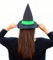 Preview: Hexenhut mit Hutband und Schnalle, in 4 Farben erhältlich, Hexe, Geisterstunde, Halloween