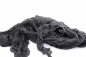 Preview: Schwarzer Halloween Dekostoff aus Polyester in Netzstruktur