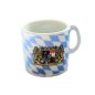 Preview: Mini-Krug aus Porzellan im blau-weißen Bayern-Design