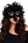Preview: Federdomino, Vogelmaske, sortierte Farben, Maske, Karneval, Mottoparty, Accessoire