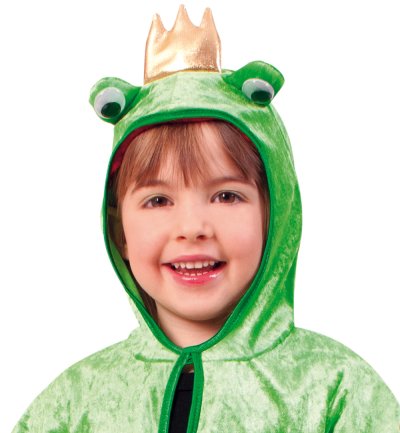 Kinderkostüm "Cape Froschkönig" Karneval, Fasching, Mottoparty Gr. 104