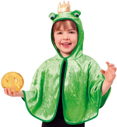 Kinderkostüm "Cape Froschkönig" Karneval, Fasching, Mottoparty Gr. 104