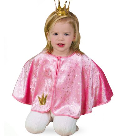 Kinderkostüm "Cape Prinzessin" Umhang Kleinkinder Karneval KiTa Kindergarten Krippe Gr 86, 92