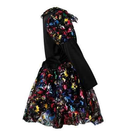 Funkelhexe 2-tlg. Hexenkostüm Hexenkleid und Hexenhut Halloween Tüllrock