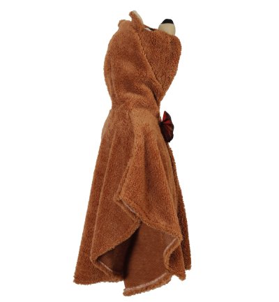 Kinder Bärenkostüm Poncho mit Kapuze – Tierkostüm für Fasching & Karneval – Größe 98 & 104/116