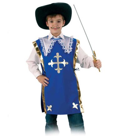 Kinderkostüm - Überwurf- "Athos" Karneval, Fasching, Mottoparty