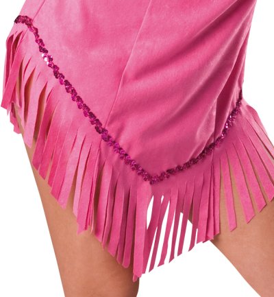 Damenkostüm "Abahanni" Indianerin Pink Rosa Wilder Westen Ureinwohner Gr 36 - 42