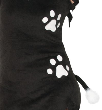 Damenkostüm "Kätzchen", Katzenkostüm, 1-tlg. Kleid mit Tatzendruck