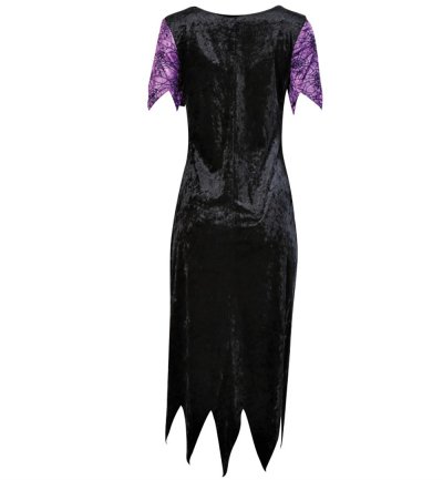 Damen-Kostüm Hexe Violetta, violett-schwarz, Witch, Zauberin, sexy Kleid, Halloween