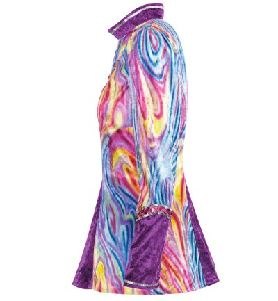 Kostüm Bunte Damenjacke mit glänzenden Pailletten Gardejacke Karneval für viele Gelegenheiten