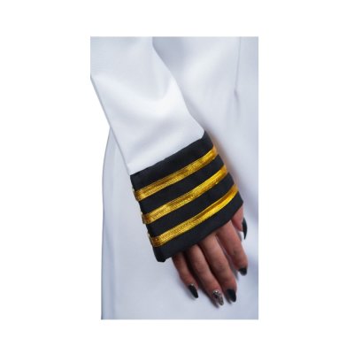 Damenkostüm Kapitän Kleid mit Mütze Marine Kapitäns Dame Seefahrt Uniform Kapitänskostüm Berufe