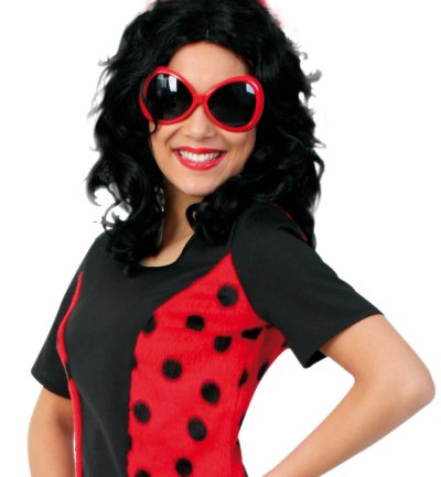 Damenkostüm "Coccinella", Kleid in Marienkäferoptik, Fasching, Karneval, Mottoparty, Gr. 36