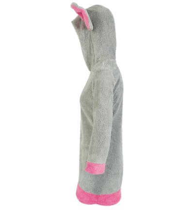 Oberteil Maus Mäuschen Grau Pink mit Kapuze Damenoberteil Verkleidung für viele Gelegenheiten