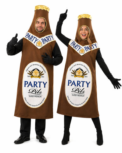 Kostüm "Bierflasche" Karneval, Fasching, Mottoparty