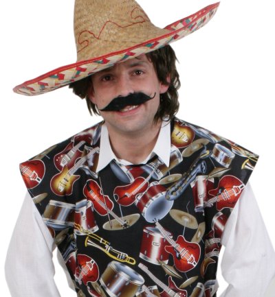Herrenkostüm Mexikaner Überwurf (XL)