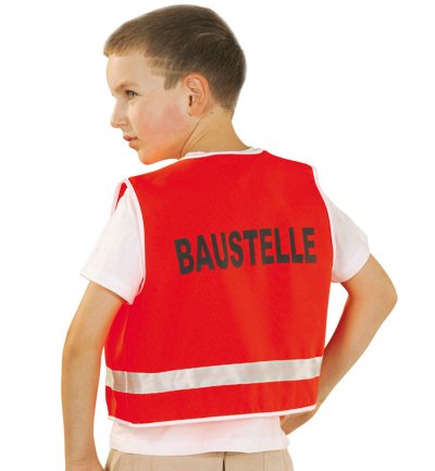 Spiel-Weste für Kinder Bauarbeiter Baustelle Rollenspiel