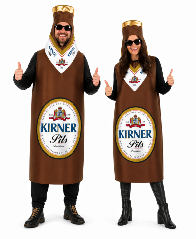 Kostüm Bierflasche Kirner Pils, Hunsrück, Heimatbier, Stubbi, Partybier, Karneval, Mottoparty, Junggesellenabschied