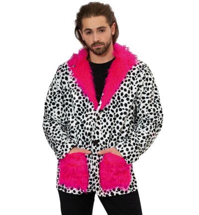 Jacke Pimp Daddy Kostüm Gangster 70er Jahre Party Herrenkostüm Retro Jacke Bad-Taste Millionär