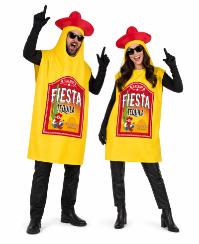 Kostüm "Tequilaflasche" für Erwachsene Ganzkörperkostüm Mexiko Karneval Mottoparty