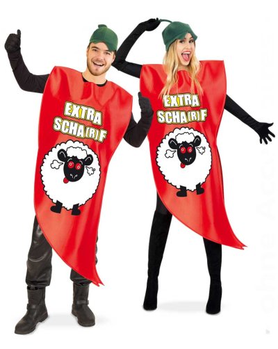 Kostüm "Chili" für Erwachsene Ganzkörperkostüm Karneval Mottoparty