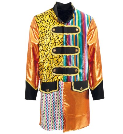 Longjacke Herren Kostümjacke Parade Patchwork Karneval Showmaster Zirkus Pirat für viele Gelegenheiten