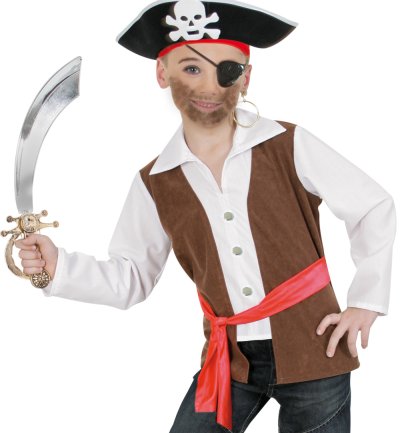Kinderkostüm See-Pirat, Fasching, Karneval, Maskenumzug