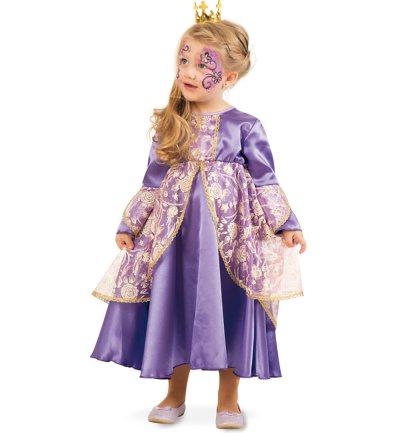 Kinderkostüm Kleine Prinzessin, Lila