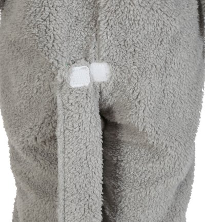 Kinderkostüm Elefant Overall in grau mit Kapuze und Ohren Dickhäuter