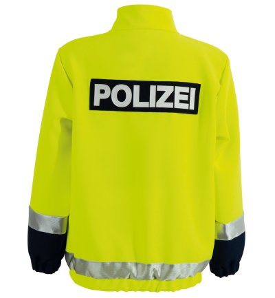 Kinder Kostüm Polizei Jacke Neon Gelb Warnschutzjacke Polizist Alltagsheld kleiner Held Kostüm für Kinder versch. Größen Verkleidung