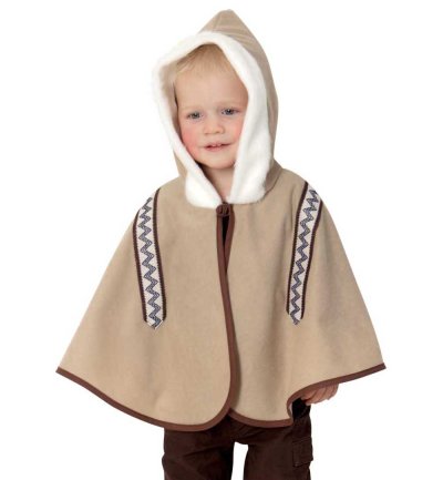 Kinderkostüm Cape Eskimo Umhang Inuit