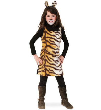 Kostüm Sweet Tisha, Tigerkleid, Fasching, Karneval, Mottoparty