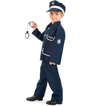 Polizeimütze in Blau für Kinder Polizist Police Schirmmütze mit Symbol, Police Officer Polizei Kostüm Accessoire für Theater Rollenspiele Karneval und vieles mehr