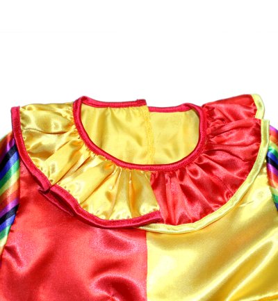 Kleid Clowni kurz, buntes Clown-Kostüm für Kinder, Klassiker