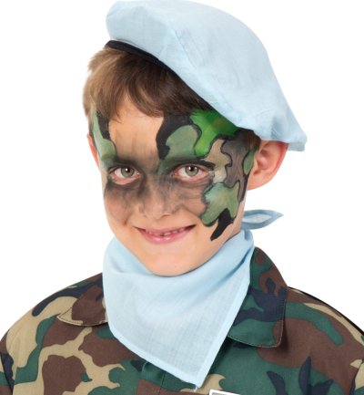 2-tlg. Kinderkostüm "Dschungelkämpfer" mit Tuch und Mütze, Karneval, Fasching, Mottoparty