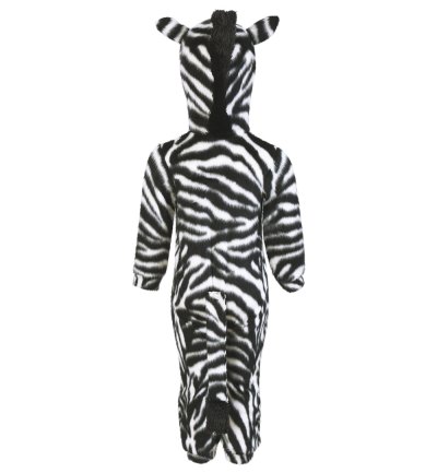Zebra-Kostüm für Kinder mit Kapuze Overall Fasching Tier-Jumpsuit Karneval Kleinkinder-Karnevalskostüm Geburtstags-Geschenk