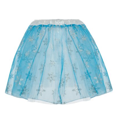 Tüllrock mit Schneeflocken Print Mädchen Prinzessin Ballett Tanz Rock Tutu Mädchenkostüm Eisprinzessin Kostüm