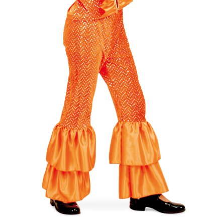 Kinderkostüm Josie Orange, Zweiteiliges Outfit Hose und Oberteil, Superstar, Kinderstar, Sängerin