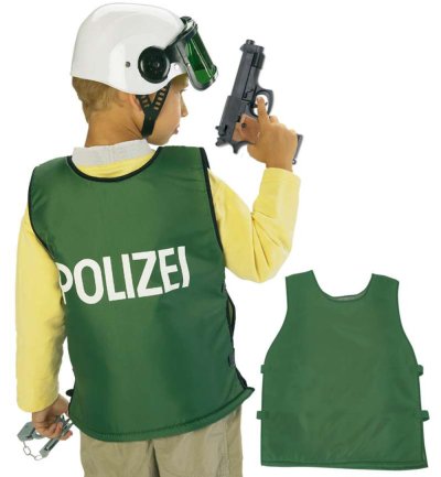 Kinderkostüm Polizei Weste Polizei Spielzeug-Schutzweste