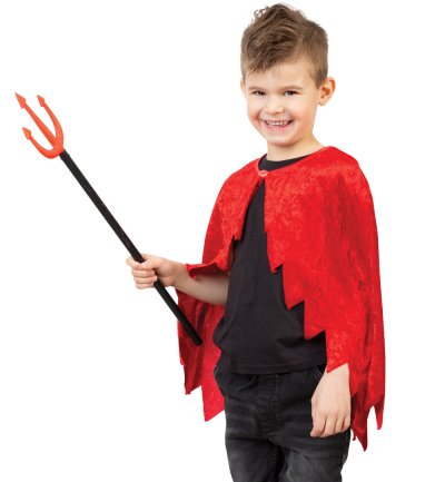 Kleiner Teufel Umhang Teufelskostüm Kinder Halloween Kostüm für Kinder Cape