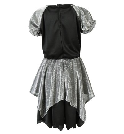 Hexenkostüm Kinder Mädchen Silber Schwarz Halloween Hexe Zauberer Cosplay Rollenspiel Verkleidung