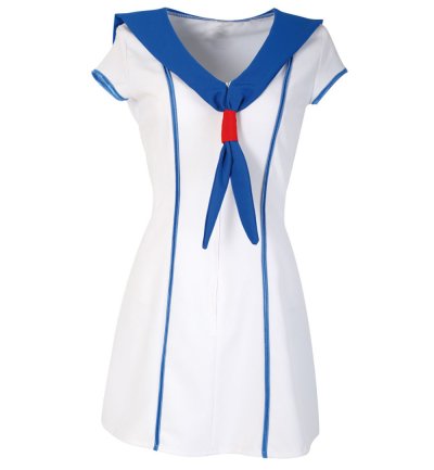 Kostüm Matrosin Kleid für Damen Sailor Seefahrt Kapitän Seemannsfrau Marine